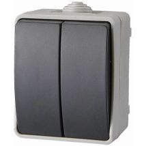 Interrupteur double étanche IP54 – Aquatop – 250V 10A – Electricité et domotique