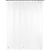 Doublure de rideau de douche de salle de bain 3G, anti-moisissure anti-moisissure, imperméable, sans odeur, sans odeur chimique, 12 œillets