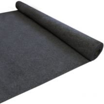 11m2 Doublure Intérieure Feutre pour Véhicule + 5 Canettes de Glue Adhésif Tapis Flexible Camionette Gris Anthracite Foncé Aménagement Super Epais