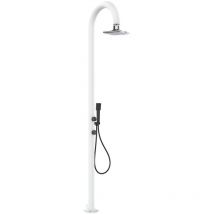 Sined - Douche à Led En Aluminium Blanc Avec Dou Cm 233x17x17 Luna Alu d Bianca Led