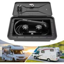Douche de camping, boîte de douche extérieure rv, camping-car, 4,92 m, tuyau, boîte de douche, interrupteur chaud/froid, pommeau de douche, caravane,