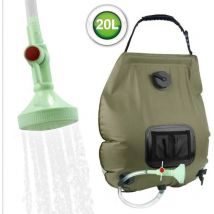Douche de camping douche solaire, douche solaire 20L sac de chauffage solaire de camping Portable douche de camping sac de douche à eau chaude