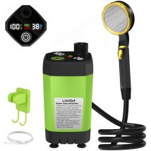 Debuns - Douche de camping portable avec pompe et kit de douche d'extérieur pour camping-car Douche de camping avec écran numérique intelligent plein