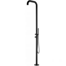 Douche Extérieure Acier Inoxydable Noir Cm 230x18x42 Sined Doccia Chia Nera