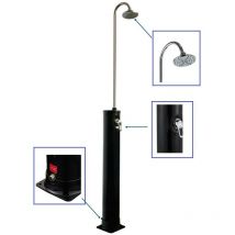 Bigb - Douche de jardin extérieur solaire Noir 18 l - Idéal piscine / camping