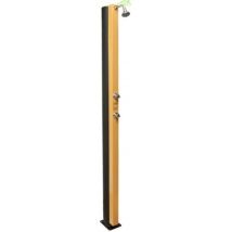 Douche De Piscine Solaire Beige Avec Rince Pieds 30l