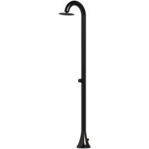 Douche Extérieure Temporisée En Inox Noi Cm 229x6x26 Sined Doccia Inox Luna Tmp Nera