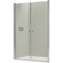 Bernstein - Paroi de douche en verre 6mm Cabine de douche niche Parre douche encastrée 2 portes battantes - Toutes largeurs & couleurs dispo -Chrome,