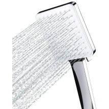 Douche carrée à commande d'une main - Haute pression (6 modes, chrome)