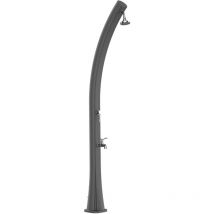 Starmatrix - Douche Grise à Chauffage Solaire Cm 20x21x226 Rio Ss0935 Gray