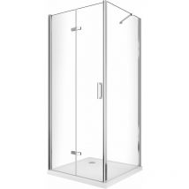 Giorgy - Douche pliante avec ouverture vers l'interieur et un paroi fixe h. 190 - 77,5-80 Fixe – 57,5-60 Porte