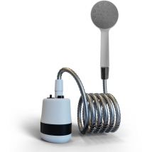 Douche portative pour camping, douche d'extérieur, douche électrique portative, alimentée par batterie, pommeau de douche de camping rechargeable et