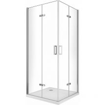 Douche pour installation angulaire double avec ouverture pliante - 75 (72,5-74) x 90 (87,5-89)