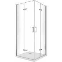 Douche pour installation angulaire double avec ouverture pliante - 85 (82,5-84) x 90 (87,5-89)