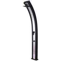 Sined - Douche Solaire En Aluminium Noir Cm 27,2x14,7x224 Doccia Ella Nera Inox