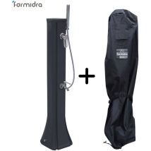 Formidra - Douche Solaire happy go Anthracite - 23 l + Housse d'hivernage pour douche solaire Go