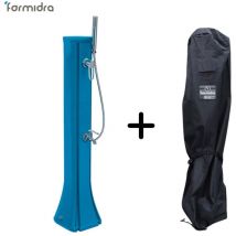 Formidra - Douche Solaire happy go Bleu - 23 l + Housse d'hivernage pour douche solaire Go