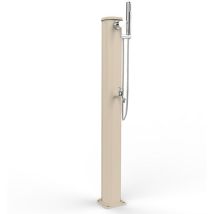 Douche Solaire Aluminium 100l – Réservoir En Aluminium Recyclable – Installation Extérieure – Compatible Piscine Et Jardin – Arkema Design