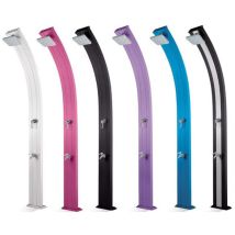 Poolstar - Douche solaire Spring 30L avec rince pieds - Anthracite, Anthracite/Inox, Inox, Rose, Violet, Bleu [ - ] Inox