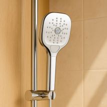 Aquacraft - Douchette à main 120 12010103-00 120 mm carrée, 3 types de jets, 6 l/min, chromée