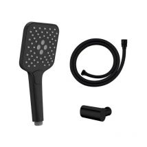 Ottofond - Douchette abs avec support laiton et flexible de 1.5m, noir mat