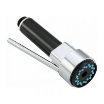 Douchette Robinet Cuisine Laiton Douchette Evier Cuisine Rétractable Mitigeur Douchette Remplacement pour Robinet Douchette Extensible, Chromé, G1/2