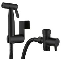 Douchette Toilette,Douchette wc Kit Complet Noir,Kit Douchette WC,Pulvérisateur Pour l'hygiène Personnelle Quotidienne,Pomme de Douche Toilette avec