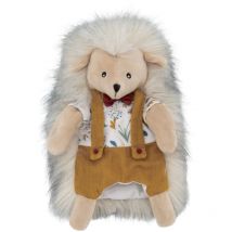 Doudou marionnette Lucien l'hérisson Jaune moutarde 30 cm