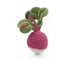 Myum - Hochet Radis Coton Bio Fait-main