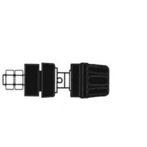Hirschmann - douille 4mm avec bouchon imperdable- noir (pki 10A)