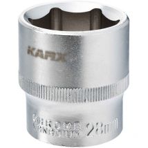 Sechskant-Nuss mit 1/2' Quadrat 28 mm