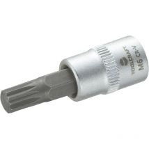 Douille-embout denture multiple (xzn) 6 mm Longueur: 37 mm Toolcraft 816075 Propulseur: 1/4' (6.3 mm) 1 pc(s) C98743