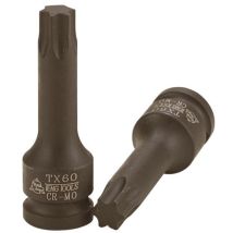Teng Tools – 921225TX-C – Douille à choc TX 1/2 Longueur 78 mm – Chrome molybdène – Type de douille, Empreinte de la tête, Diamètre de douille, 