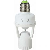 Hklffja - Douille d'ampoule avec détecteur de mouvement détection de sécurité E27 60W Motion Sensor
