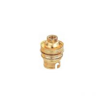Douille b22 acier laitonné sans passage de fil v raccord ø 10 mm double bague