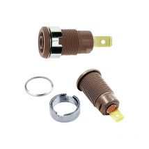 Douille de sécurité embase femelle ø douilles 4 mm Stäubli SLB4-F6,3 23.3060-27 marron 1 pc(s) D27010