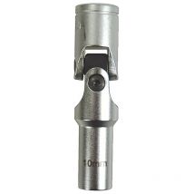 Douille bougie cardan 10 mm - carré 3/8 - 6 pans chrome vanadium Autobest