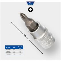 Douille cruciforme ph 1/4', PH0