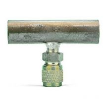 Union de soudage à manches en cuivre 1/4 avec vanne de capuchon Obus