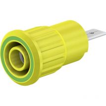 Douille de sécurité embase femelle ø douilles 4 mm Stäubli SEB4-F/A 23.3160-20 vert, jaune 1 pc(s) X462311