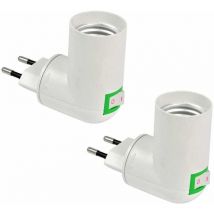 Beijiyi - Douille E27 avec Interrupteur sans Fil, Base pour Ampoule led E27, Douille Plastique pour Éclairage Rapide, pour Lampe de Garage, Lampe