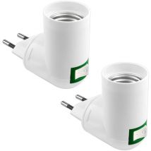 Douille E27 avec Interrupteur sans Fil pour Lampe Murale, AC 230V, Support Ampoule LED, Adaptateur E27 pour Lampe de Lit Chambre, Spot E27 Lampe, lot