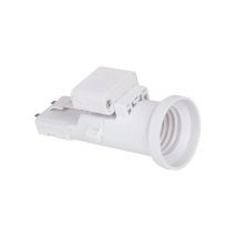 Douille E27 + fiche dcl 2P+T blanc - 712780 - Debflex
