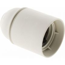 Douille E27 Thermoplastique Lisse Blanc [Classe énergétique a]