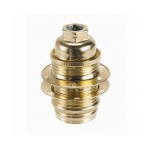 Douille E14 acier laiton + bague