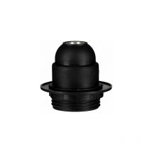 Bailey - douille en thermoplastique - culot e27 - semi-filetée - avec bague - noir 141120