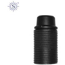 Douille filetée e14 homologuée noire solera 6584crn