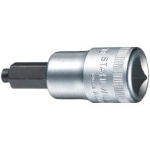 Jeu de clés à douille 54 ic 1/2 po. 6 pans creux, avec tourillon ouv. de clé 5 mm longueur 60 mm
