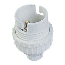 Douille nylon B22 blanche