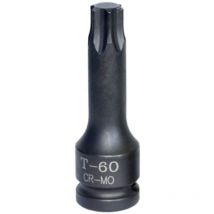 Douilles embouts 1/2 impact a chocs torx males de t20 a t70 - de : torx-t70-choc